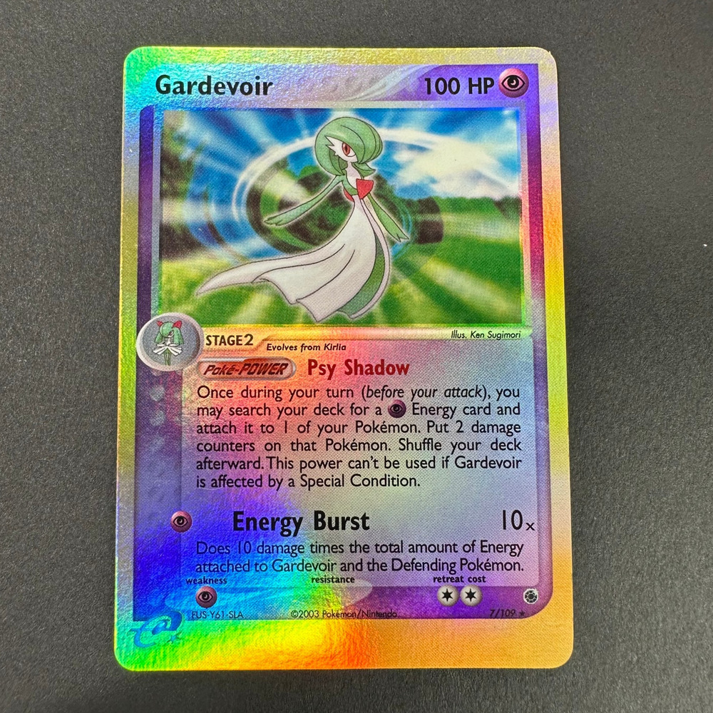 Pokemon TCG Gardevoir EX Ruby and Sapphire 7/109 Reverse Holo Rare NM